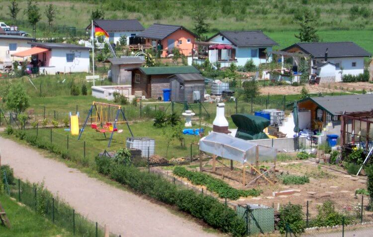Kleingartenanlage- Schrebergärten