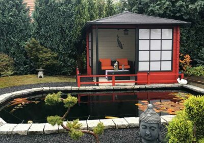 Das Gartenhaus im japanischen Stil Das Gartenhaus im japanischen Stil