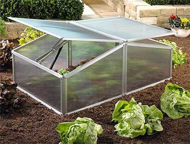 Frühbeet Gaia XS Aluminium-blank Frühbeet Gaia XS Aluminium-blank
