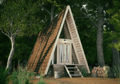 Tiny House selber bauen: Wohnen auf klein(st)em Raum Tiny House mit Spitzdach