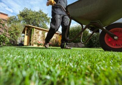 Garten mitgemietet: Was darf man als Mieter im Garten machen und was nicht? Garten Schubkarre Mann