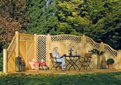 Garten Sichtschutz Ideen Holz