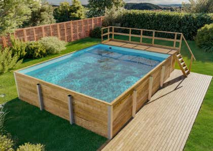 Een Opbouw Zwembad Kopen: Buitenzwembad In De Tuin