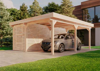 Alpholz enkele carport Lars