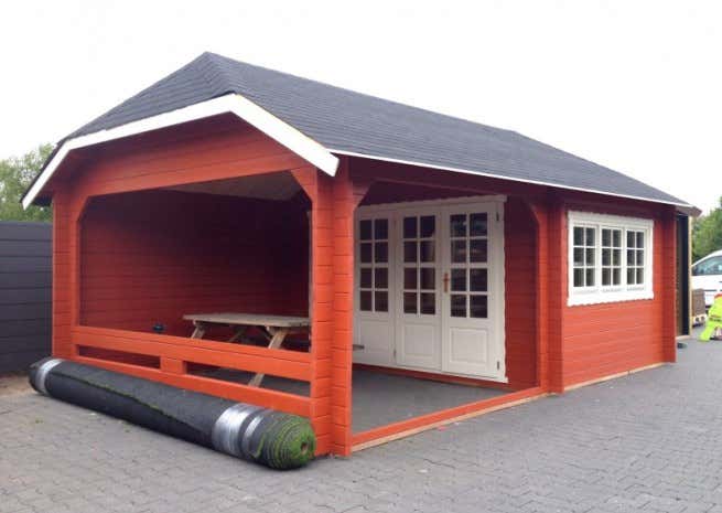 Klant afbeelding: Tuinhuis model Wolfskappe-50 B