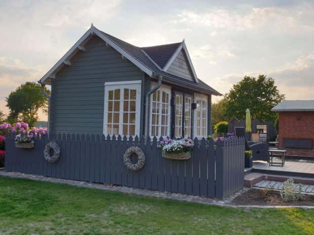 Klant afbeelding: Tuinhuis CLOCKHOUSE® 44 Royal ISO