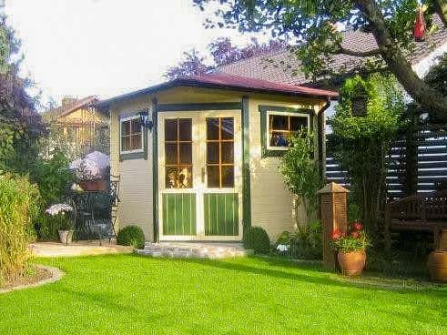 Klant afbeelding: 5-hoekig Tuinhuis model Sunny-B
