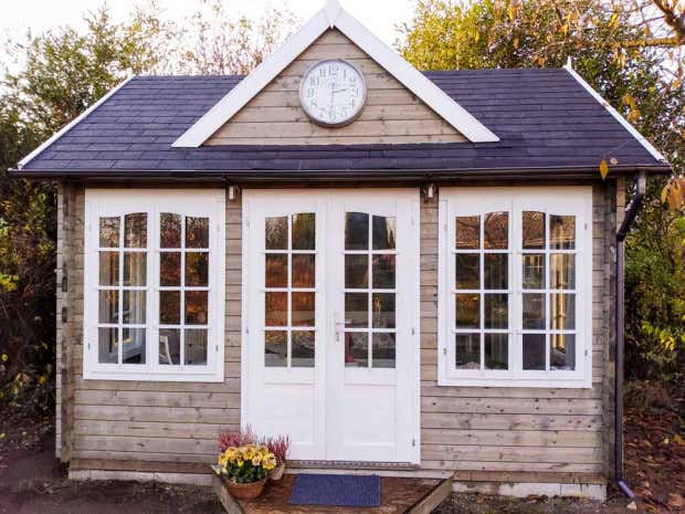 Klant afbeelding: Tuinhuis CLOCKHOUSE® 44 Royal ISO