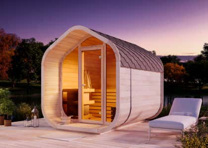 FinnTherm ScandiCube Wave Comfort barrelsauna