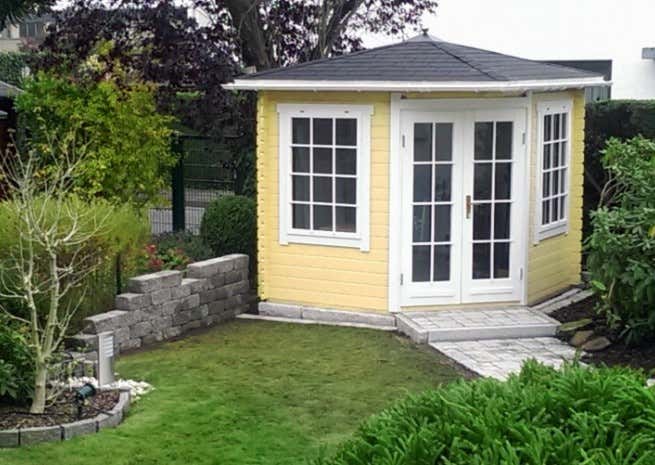 Klant afbeelding: 5-hoekig Tuinhuis model Sunny-C