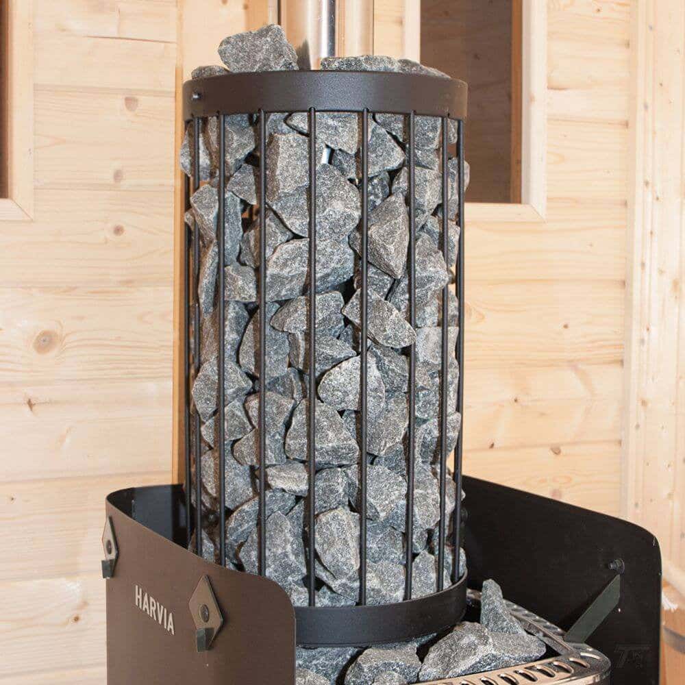 Stenen mand kachel buisbescherming voor Harvia M3 houtkachel