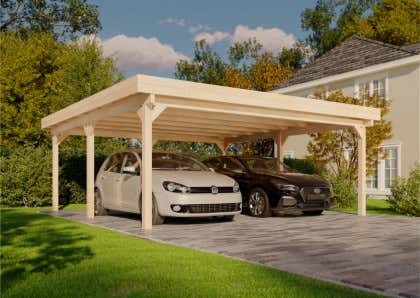 Alpholz Dubbele Carport Olaf