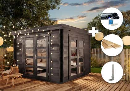 ECO-set - Tuinhuisje Paloma Beach - grijs