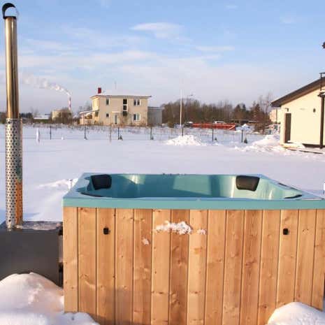 Klant afbeelding: Hot tub - Badkuip met sanitair acryl inzetstuk - Quattro