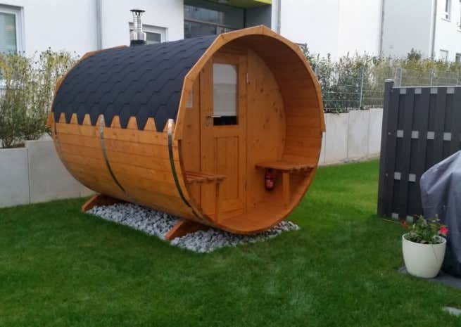 Klant afbeelding: FinnTherm Barrelsauna Sam