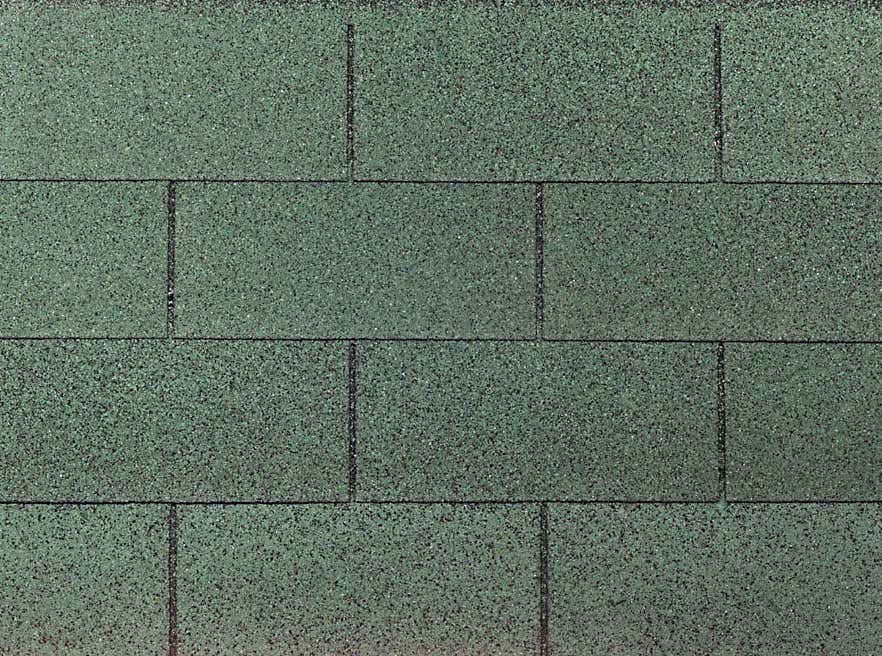 Premium rechthoekige Shingles groen 3m²