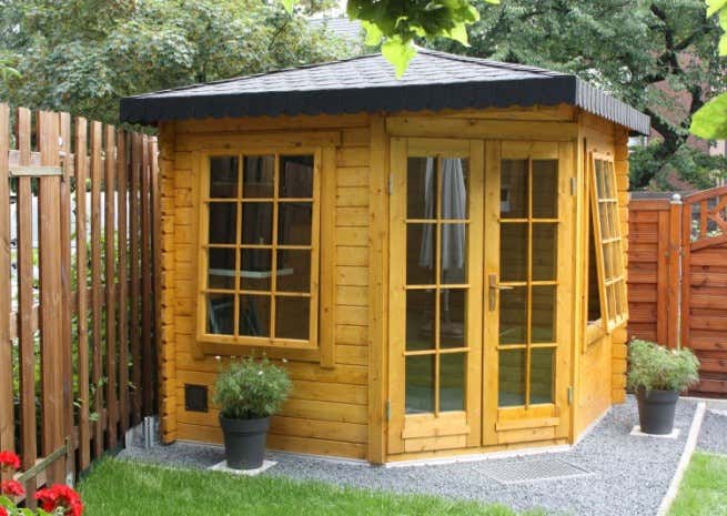 Klant afbeelding: 5-hoekig Tuinhuis model Sunny-C