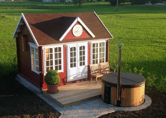 Klant afbeelding: Tuinhuis model Clockhouse-28