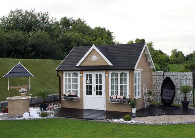 Klant afbeelding: Tuinhuis CLOCKHOUSE® 44 Royal ISO