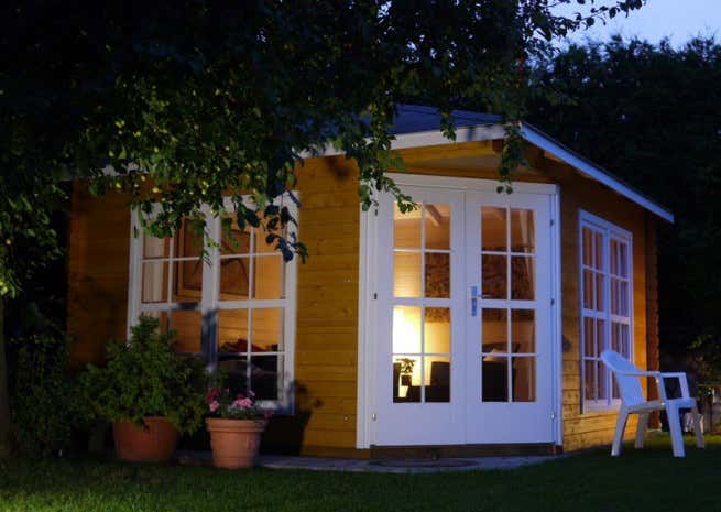 Klant afbeelding: 5-hoekig Tuinhuis model Victoria C 40