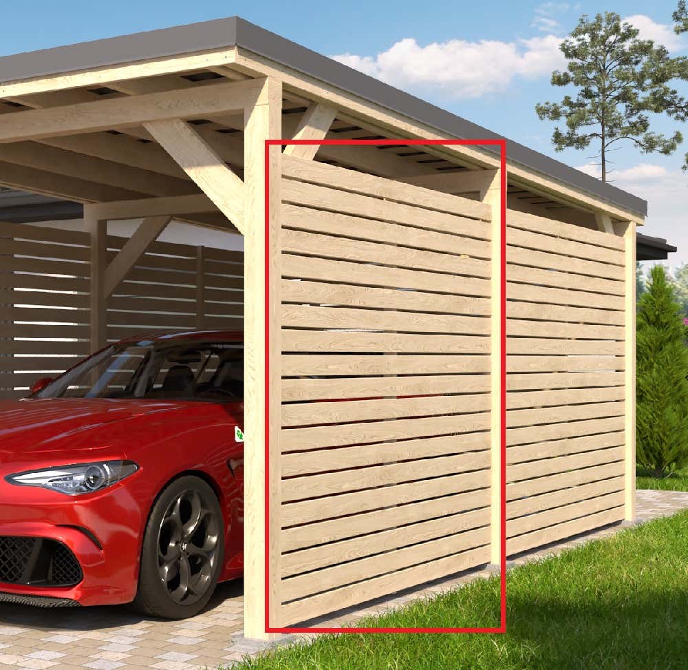 Zijwandmodule voor Carport Ville