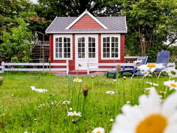 Klant afbeelding: Tuinhuis CLOCKHOUSE® 44 Royal ISO