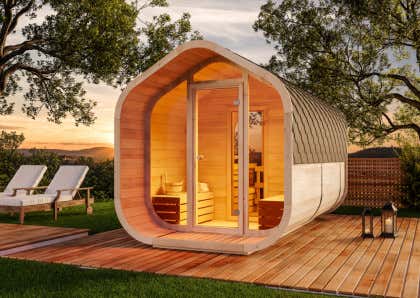 FinnTherm ScandiCube Wave Deluxe barrelsauna