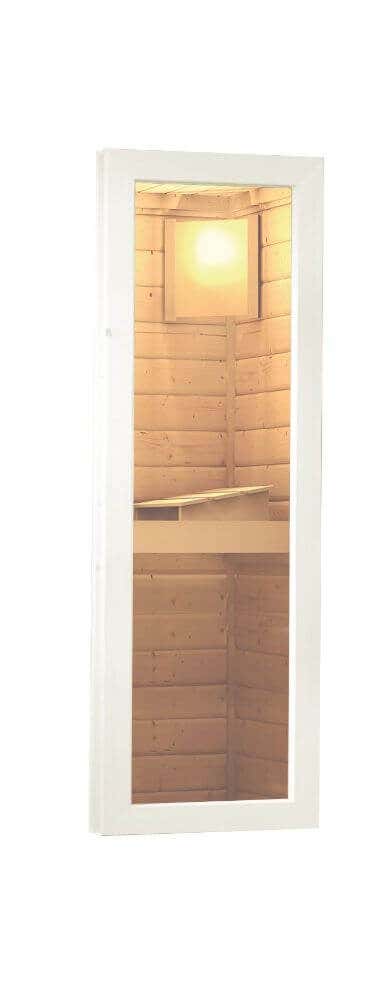 Saunaraam 40 helder glas wit