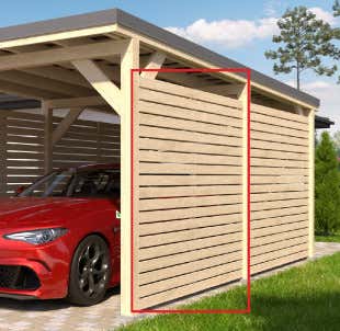 Zijwand module voor Camping Carport Ville