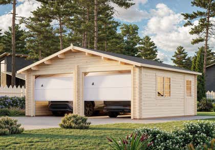 Dubbele garage Alpholz 28.4m² met sectionale poort