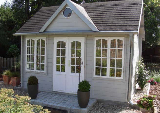 Klant afbeelding: Tuinhuis CLOCKHOUSE® 44 Royal ISO