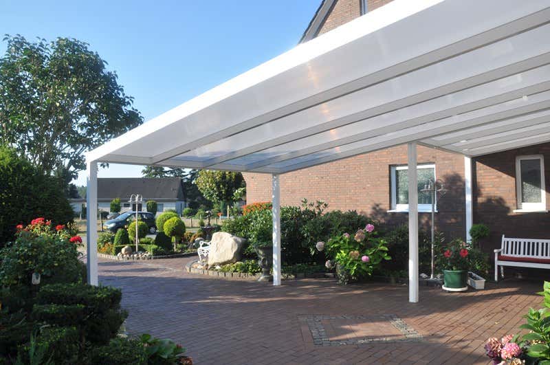 Klant afbeelding: Aluminium terrasoverkapping plat dak
