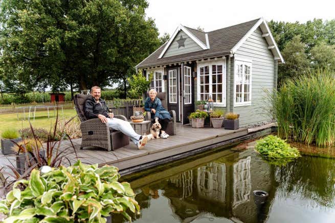 Klant afbeelding: Tuinhuis CLOCKHOUSE® 44 Royal ISO
