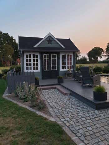 Klant afbeelding: Tuinhuis CLOCKHOUSE® 44 Royal ISO