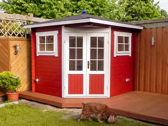 Klant afbeelding: 5-hoekig Tuinhuis model Sunny-B