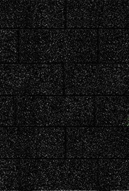 Karibu rechthoekige shingles zwart