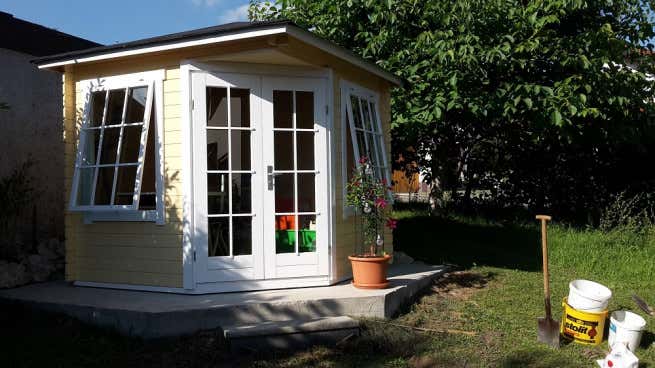 Klant afbeelding: 5-hoekig Tuinhuis model Sunny-C
