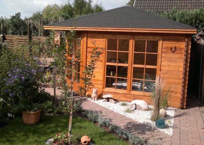 Klant afbeelding: 5-hoekig Tuinhuis model Victoria C 40
