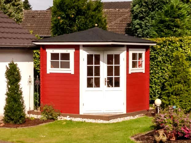 Klant afbeelding: 5-hoekig Tuinhuis model Sunny-B