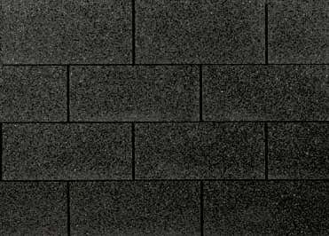 Premium rechthoekige Shingles zwart 3m²