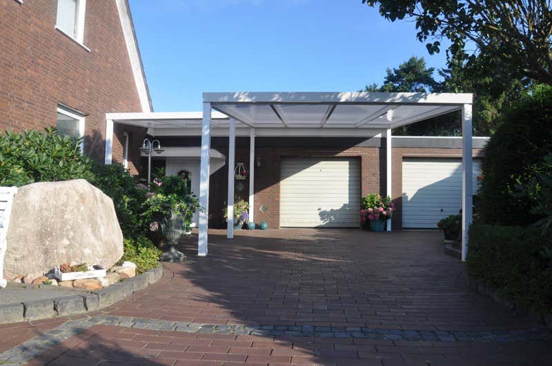 Klant afbeelding: Aluminium terrasoverkapping plat dak