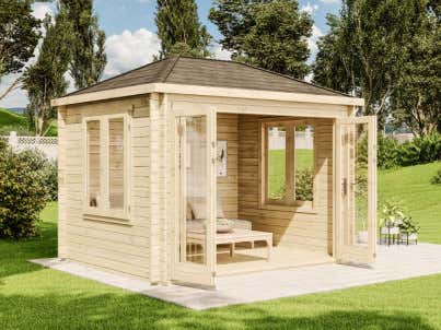 Tuinhuis Summertime-40 met grote Vouwdeur