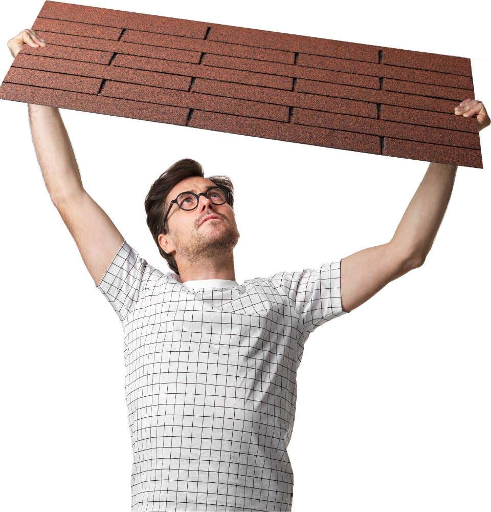Dakshingles rood 6 m²