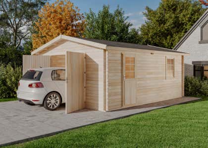 Alpholz houten garage model B-40 TE