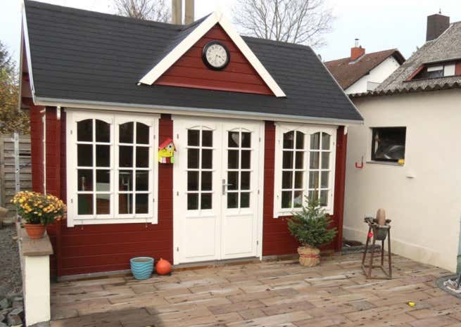 Klant afbeelding: Tuinhuis CLOCKHOUSE® 44 Royal ISO