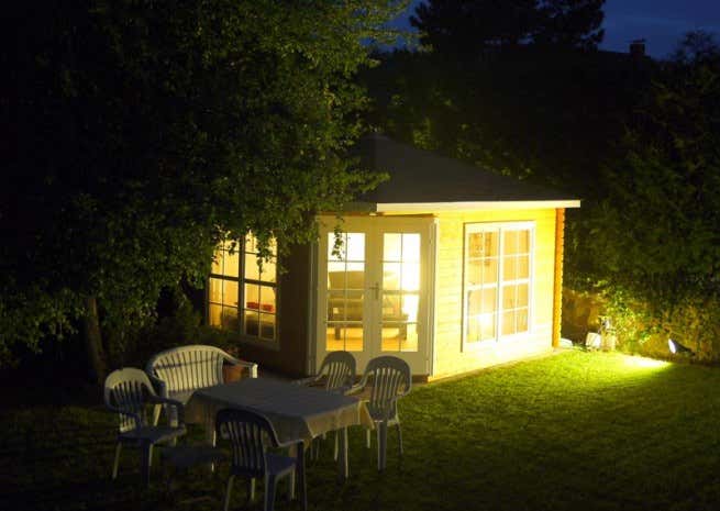 Klant afbeelding: 5-hoekig Tuinhuis model Victoria C 40