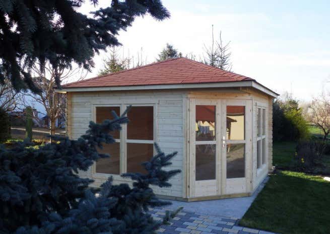 Klant afbeelding: 5-hoekig Tuinhuis model Victoria C 40