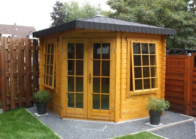 Klant afbeelding: 5-hoekig Tuinhuis model Sunny-C