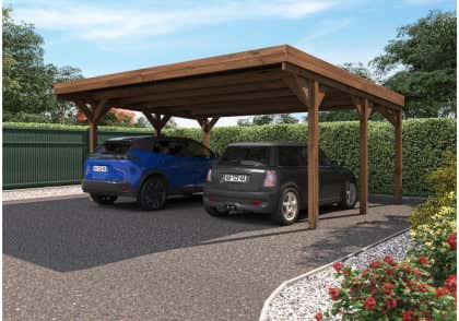 Alpholz Dubbele Carport Victor