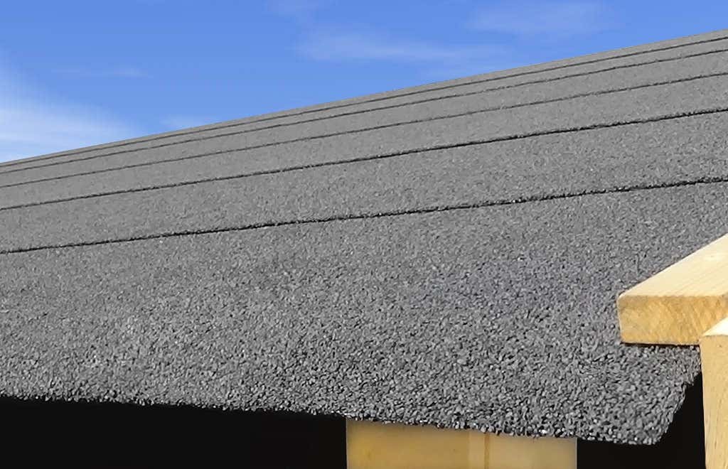 Karibu zelfklevende bitumen dakplaat voor zadeldaken - zwart
